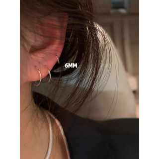 Bông Tai EGAZ Vòng Tròn Mặt Vuông, Phong Cách Đơn Giản Sang Trọng
