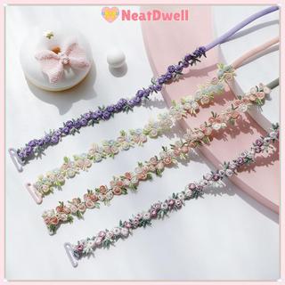 Dây đeo áo ngực hoa NeatDwell - Điều chỉnh dễ dàng, Polyester mềm chống trượt, phù hợp váy dự tiệc cưới