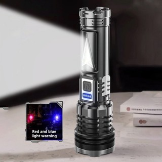 LEDĐèn pin siêu sáng XHP50 Sản phẩm chính hãng-Đèn pin cầm tay Đèn pin công suất cao chống thấm nước chiếu sáng khẩn cấp