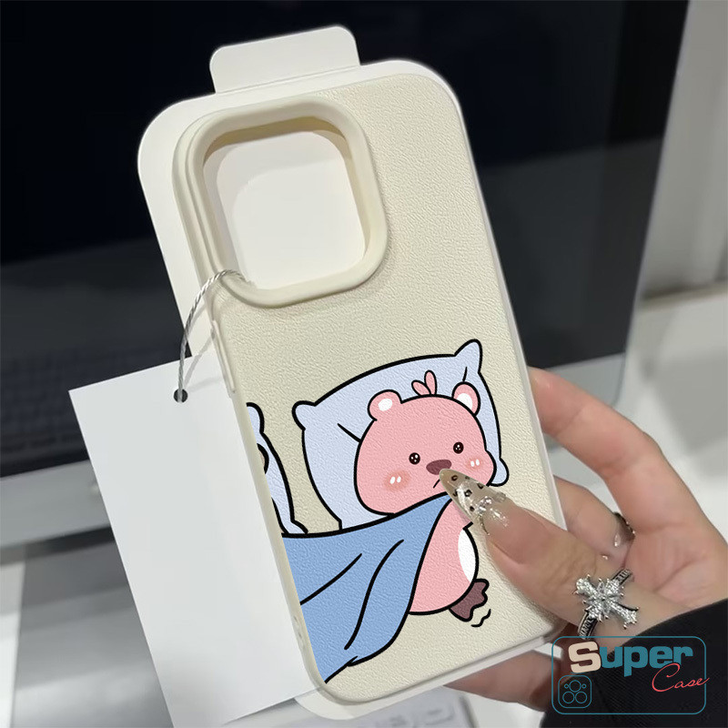 Ốp Lưng Tương Thích Cho IPhone 16 11 17 13 15 14 12 Pro Max XR 14 17 16 13 15 12 Pro 15 16 14 Plus X XS Max Cặp Đôi Thời Trang Hoạt Hình Dễ Thương Capybara Loopy Vỏ Ngủ