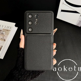 Ốp điện thoại cửa sổ lớn họa tiết vải thiều sang trọng phù hợp cho Galaxy S24 S25 S26 Ốp điện thoại chống rơi bao quy đầu siêu đầy đủ