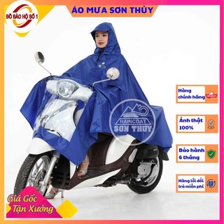 ( GIÁ XƯỞNG ) Áo mưa choàng siêu to Sơn Thủy K8 -1 MŨ - áo mưa vải dù cỡ đại Bigsize