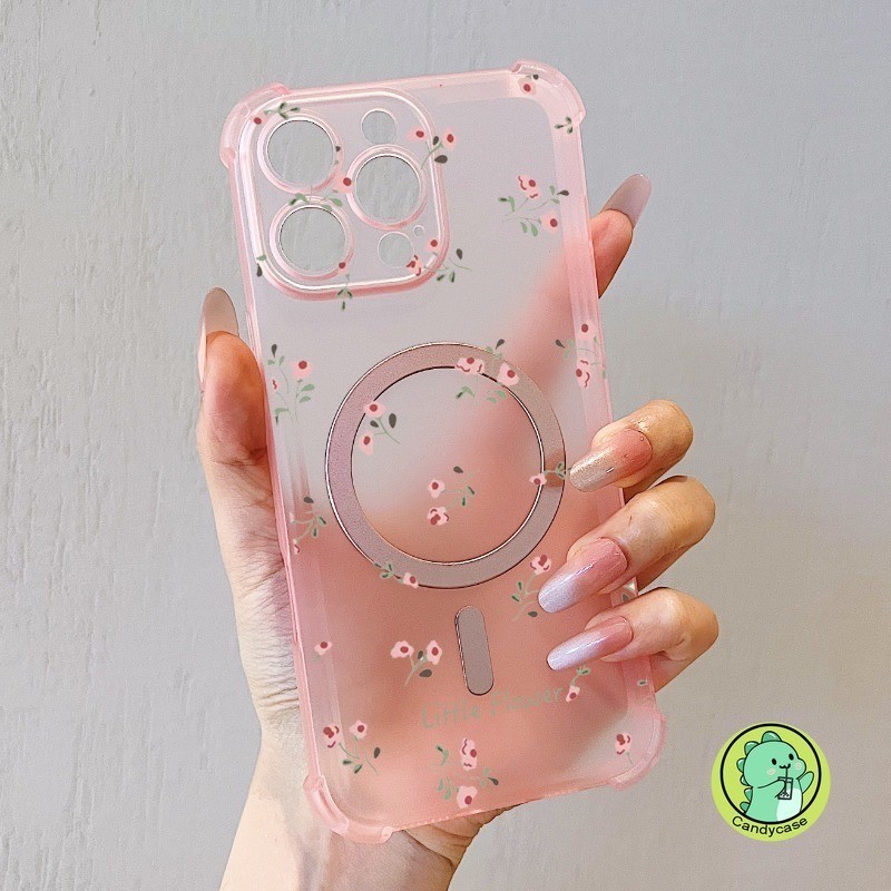 Ốp Điện Thoại Sương Đá Từ Tính Cho Xiaomi Poco F8 Pro Ultra M6 Pro X5 5G 4G Matte Cover Dễ Thương Ins Phong Cách Hoa Mềm Vỏ Chống Sốc