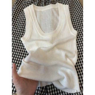 [Khuyến mãi 10%] Quần áo nữ plus size - Áo len dệt kim cổ chữ U, lụa băng, thời trang mùa hè