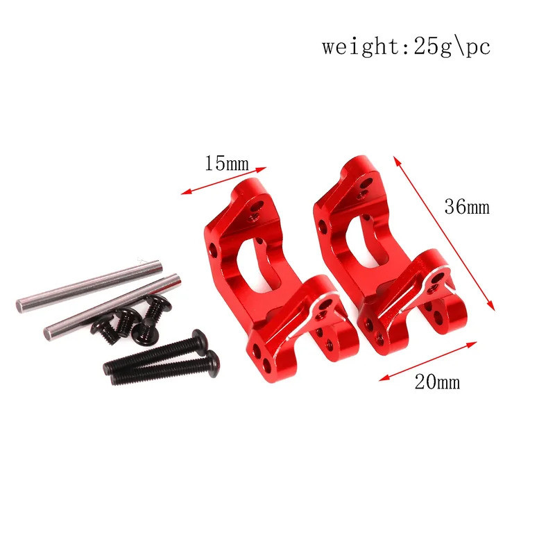 Phía Trước Phía Sau Trên Cánh Tay Dưới Trục Sau Tay Lái Cốc C Ghế Cho ARRMA 1 / 10 GORGON 4X2 2WD Monster Truck RC Xe Nâng Cấp Kim Loại