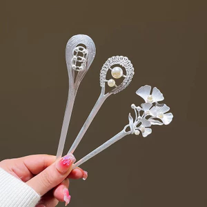 Kẹp tóc cao cấp Mauropli hợp kim đỏ, phù hợp cho hanfu và hàng ngày