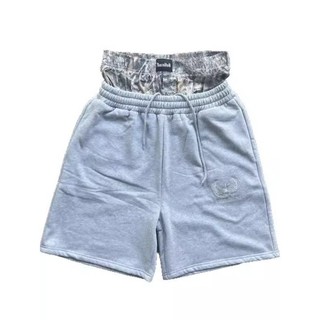 Quần short nam nữ với dây thắt lưng kép, phong cách đường phố, họa tiết thêu