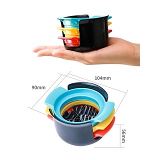 Dụng cụ cắt trứng hoa quả 3 trong 1 Thép Không Gỉ،3 trong 1،Cắt lát tròn،Cắt múi cau