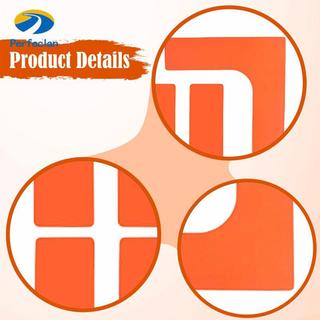 Perfeclan TPR Court Line Marker Set Kích thước hỗn hợp Bút đánh dấu màu cam cho Pickleball Tennis Cầu lông Bóng rổ Thực hành