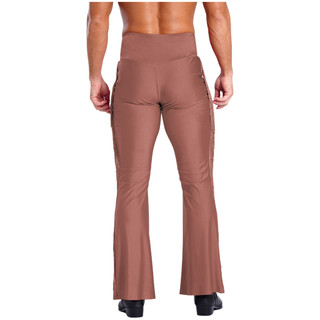 Yhong Nam Tua Rua Hồng Quần Vintage Cao Cấp Chuông-Bottom Quần Cho Khiêu Vũ Sân Khấu Biểu Diễn Tiệc Chủ Đề