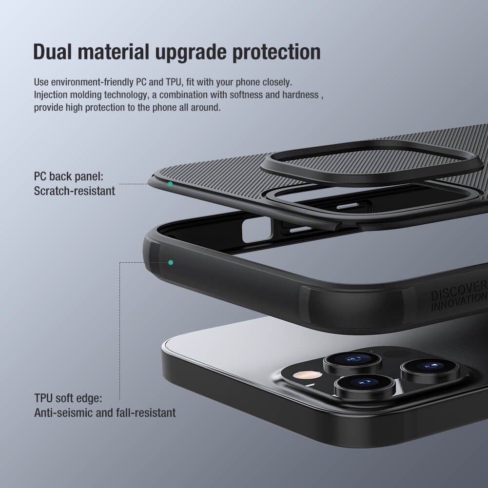 [Chính Hãng] Ốp Lưng Nillkin Super Frosted Shield Pro Cho iPhone 15/16/17 ProMax - Lưng Cứng Nhám Viền Dẻo Chống Bám Vân