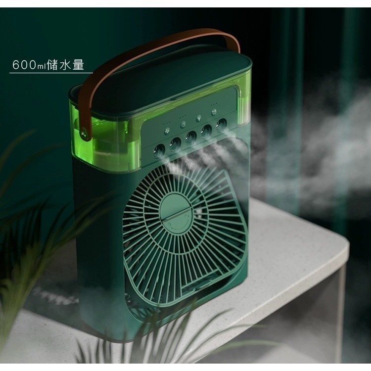 [BẢO HÀNH 12 THÁNG] Quạt điều hoà hơi nước Melli để bàn dung tích 600ml phun sương làm mát 3 chế độ tích hợp đèn led