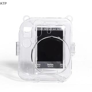 [Ktp] Vỏ máy ảnh trong suốt cho Fujifilm Instax Mini 12 vỏ Túi đựng bảo vệ có dây đeo vai