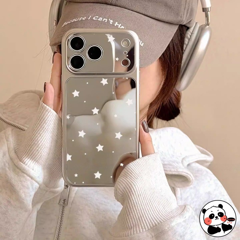 Ốp Điện Thoại Gương Bạc Cho OPPO Reno 15C 15 Pro Max Mini 14 13 Pro Find X9 X8S X8 Plus Pro Ultra K12X 5G 4G Vỏ Sang Trọng Dễ Thương Ins Phong Cách Ngôi Sao Vỏ Mềm