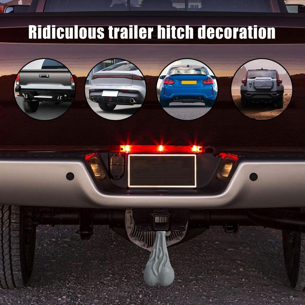 Trailer Hitch Đồ trang trí Bull Balls cho Trailer Hitch hoặc Ốp lưng vui nhộn Prank Gag Trang trí xe ô tô abrtedvn