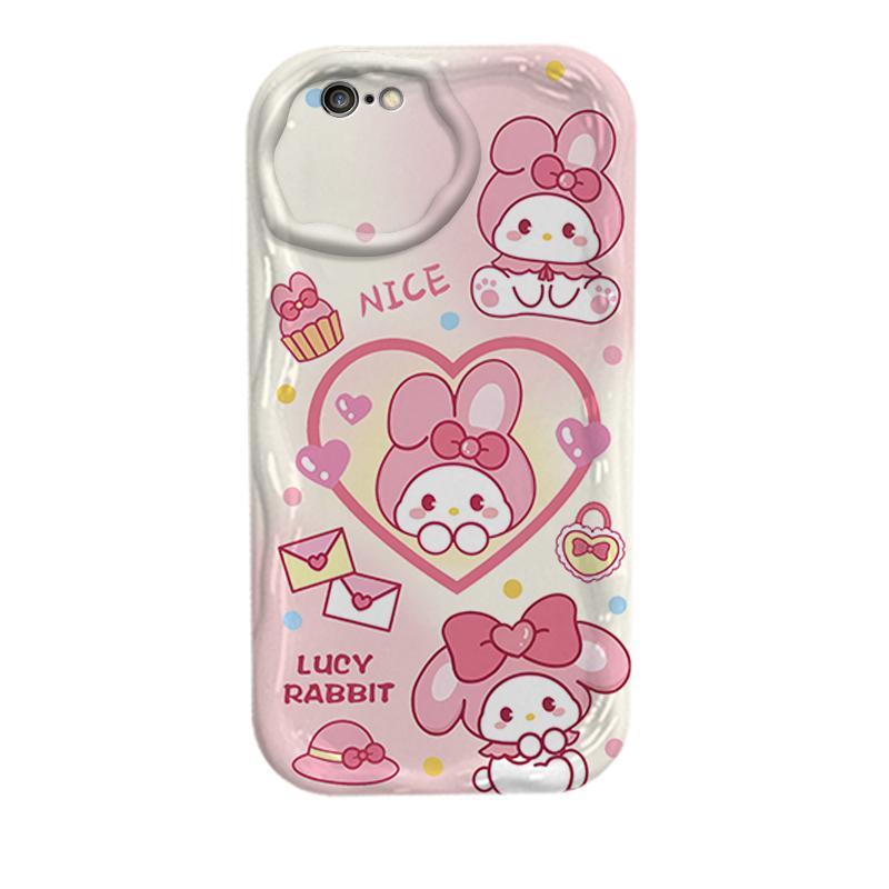 Ốp Silicon Hoạt Hình Cho iPhone 6 6S 6 Plus 6S Plus 7 8 Plus SE 2020 3D TPU Mềm Sanrio Kuromi Cặp Đôi My Melody Vỏ Điện Thoại Chống Sốc