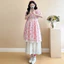 Trang phục bà bầu mùa hè Váy Cotton nguyên chất phù hợp