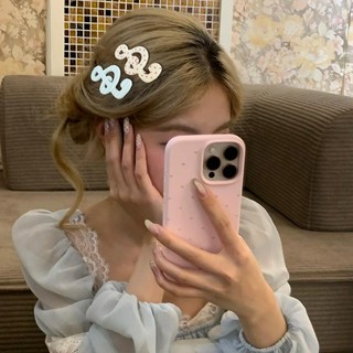 Vận chuyển nhanh - Kẹp tóc hình note nhạc Hàn Quốc có chấm bi và sọc, chống trơn trượt dành cho bé gái