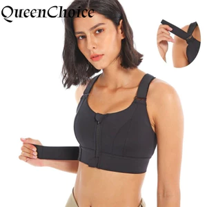 Áo Ngực Thể Thao Nữ Lycra Dây Kéo Trước Cho Yoga, Size S đến 5XL