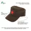 Mũ quân đội nam nữ màu trơn, phù hợp lái xe và chơi golf, thiết kế ngôi sao đỏ pentagram - Springevenstar