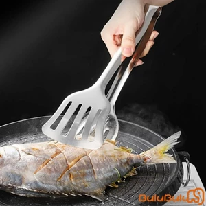 Kẹp thực phẩm bằng thép không gỉ Lưỡi nướng bánh mì kim loại để nấu nướng Nướng bánh BBQ