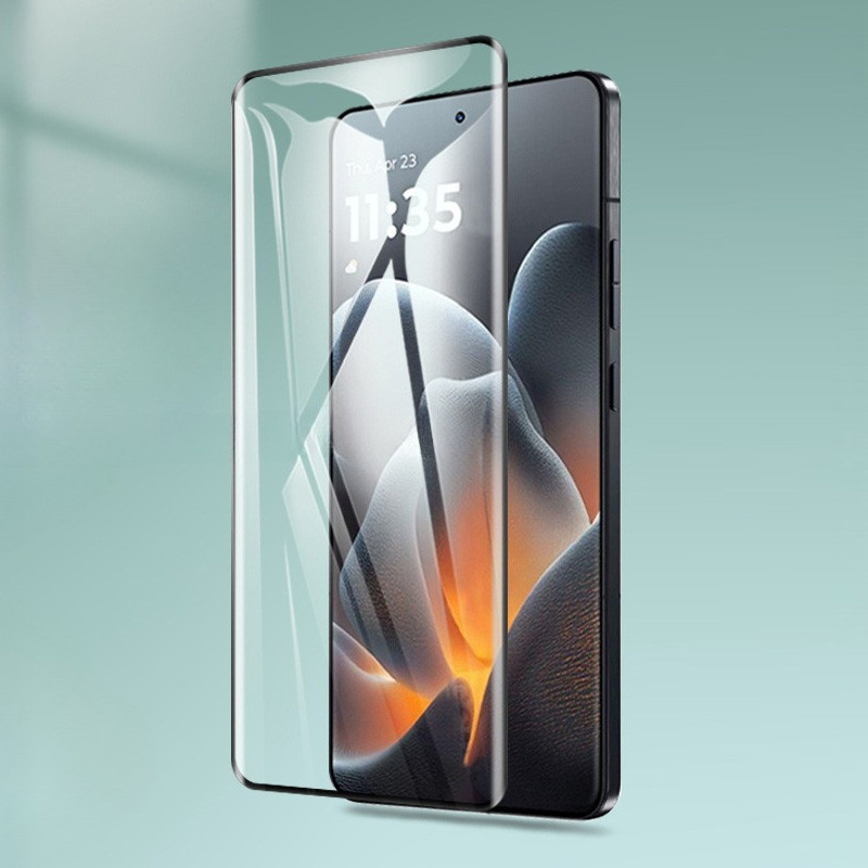 Dành Cho Motorola Signature 3D Hot-Bending Cong Kính Cường Lực Bảo Vệ Màn Hình Cho Moto X70 Air Pro X70AirPro Clear 9H Full Cover Bảo Vệ Mặt Trước Kính