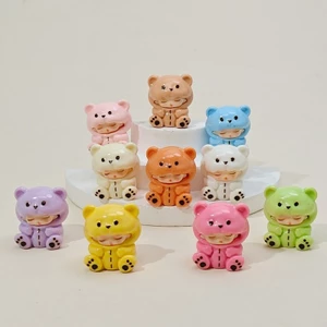 Macaron Kẹo Màu Mini Gấu Nhựa Hình - 3cm Hoạt Hình Dễ Thương DIY Thủ Công Phụ Kiện Trang Trí Bàn Làm Việc Sưu Tập Quà Tặng