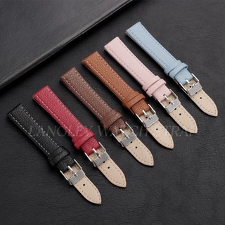 Dây đeo đồng hồ bằng da hạt Litchi cổ điển siêu mỏng 10mm 12mm 14mm 16mm Dây da mềm có khóa chốt, Vòng đeo tay cổ điển dành cho nữ sinh viên cổ tay nhỏ