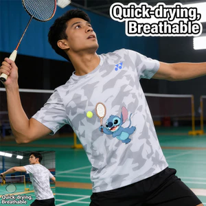 Áo thun tập luyện thể thao Yonex khô nhanh, thiết kế tối giản dành cho mùa hè, phù hợp chơi bóng chuyền và bóng bàn
