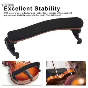 Toyuvn Hỗ trợ vai đàn violon Tay cầm có thể điều chỉnh độ cao Bền nhẹ Phần còn lại thoải mái với chân cao su cho người mới bắt đầu kích thước 3/4 4/4
