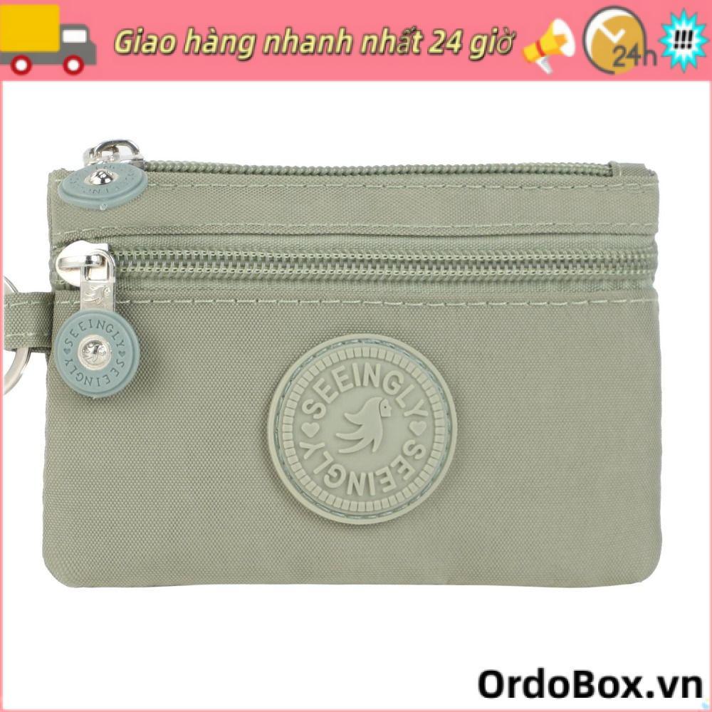 Ví đựng tiền xu ORDOBOX, có vòng chìa khóa Thẻ tín dụng bằng vải Holoder, Túi đựng tiền chống nước chống mài mòn 2023 Túi đựng tiền nam nữ