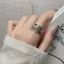 Nhẫn công nghiệp zircon thiết kế kim cương sang trọng, điều chỉnh size phù hợp