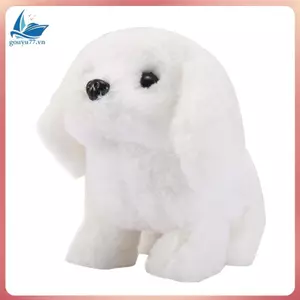 MINI Robot Puppy My Realistic Robot Puppy Tương tác Thú cưng sang trọng Đồ chơi trẻ em Thú cưng điện tử để sủa, vẫy đuôi A