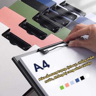 Bìa hồ sơ Kẹp Đứng A4 - Màu đơn sắc trẻ trung bắt mắt - Bìa trình ký- File Bảng Kẹp Tài Liệu Văn Phòng lịch sự