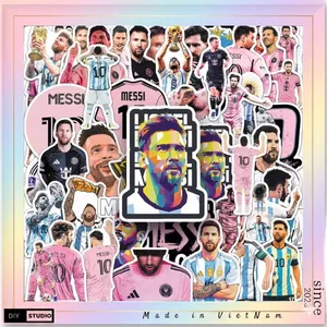 100 sticker huyền thoại bóng đá messi trang trí chuẩn bị cho world cup 2026