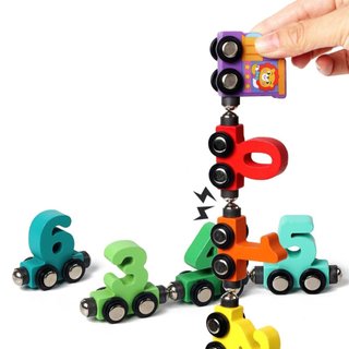 Đồ Chơi Đoàn Tàu Số Nam Châm Bằng Gỗ Với 12 Toa Số Giáo Dục Sớm Cho Bé Phát Triển Tư Duy Trí Tuệ-ALINE