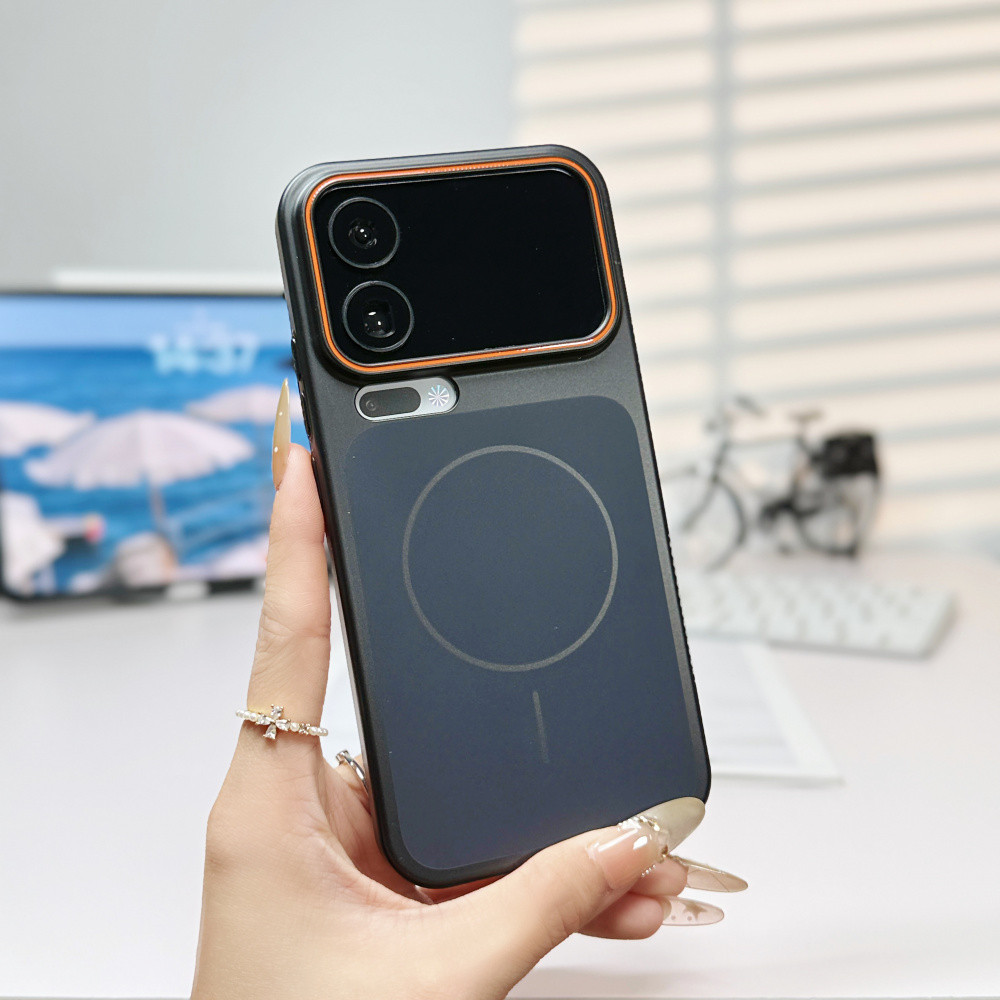 Sơn kim loại Vỏ điện thoại từ tính cho Xiaomi 17 Pro Pro ProMax Nút PC cứng Bảo vệ chống sốc Thời trang đơn giản