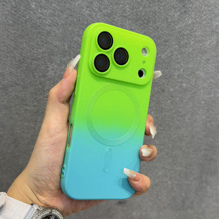 Sang Trọng Gradient Mềm TPU Dành Cho iPhone 17 Air 16E 16 15 14 13 12 11 Pro Max 17Pro iPhone17 Sạc Không Dây Full Cover