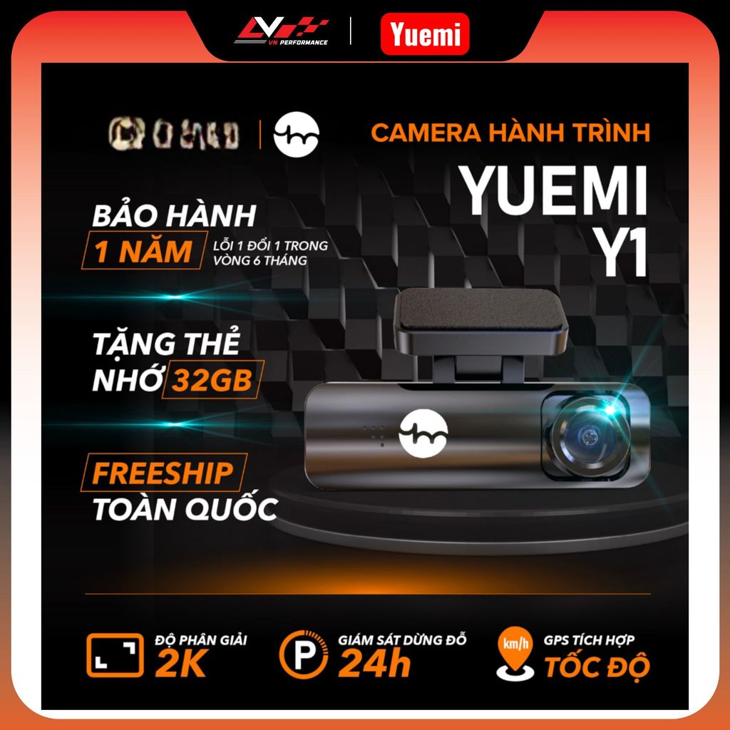 Cam hành trình Xiaomi Yuemi Y1 - Camera hành trình 2K siêu nét GPS kết ...