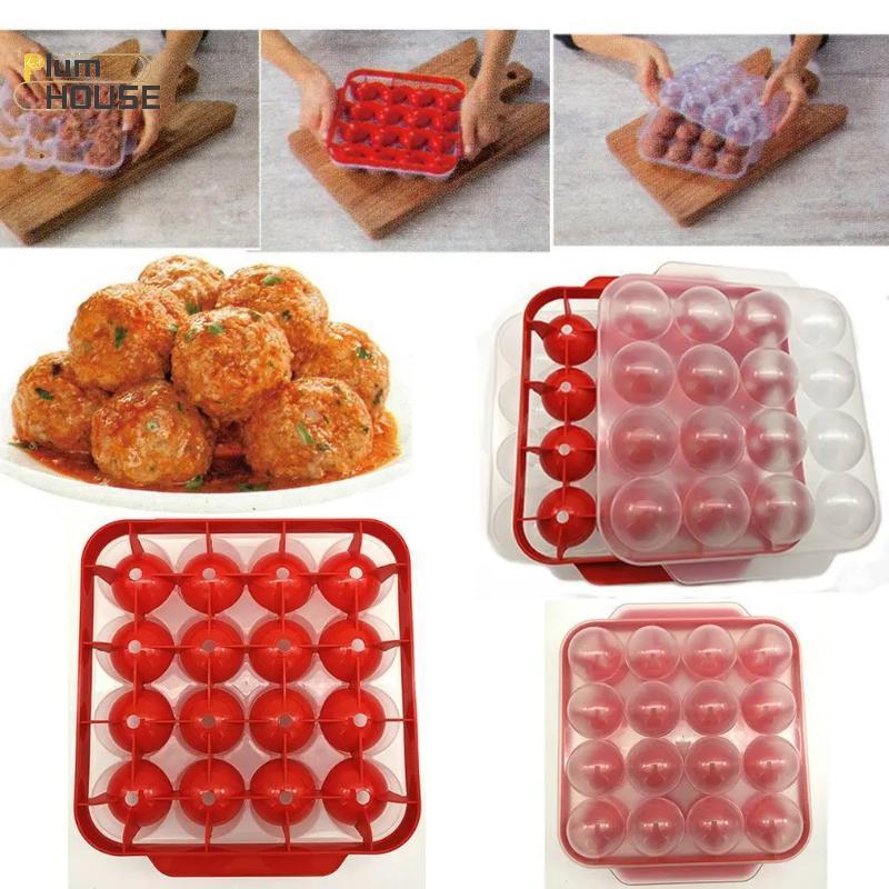 PlumHOUSE Mới Thịt Viên Máy Làm Cơm Lắc Thịt Viên Khuôn Cá Bóng Bò Bóng Khuôn Dụng Cụ Thịt Phụ Kiện Nhà Bếp Tiện Ích VN