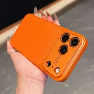 Ốp lưng doanh nhân da sang trọng 17 Pro Max Vỏ điện thoại cửa sổ lớn Thích hợp cho iPhone 17 11 12 13 14 15 16 Pro Max Vỏ chống sốc