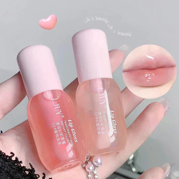 Trái Cây Pha Lê Thạch Môi Dầu Dưỡng Ẩm Thủy Tinh Trong Suốt Son Bóng Làm Sạch Môi Trong Suốt Plumper Serum Môi Chăm Sóc Trang Điểm Mỹ Phẩm