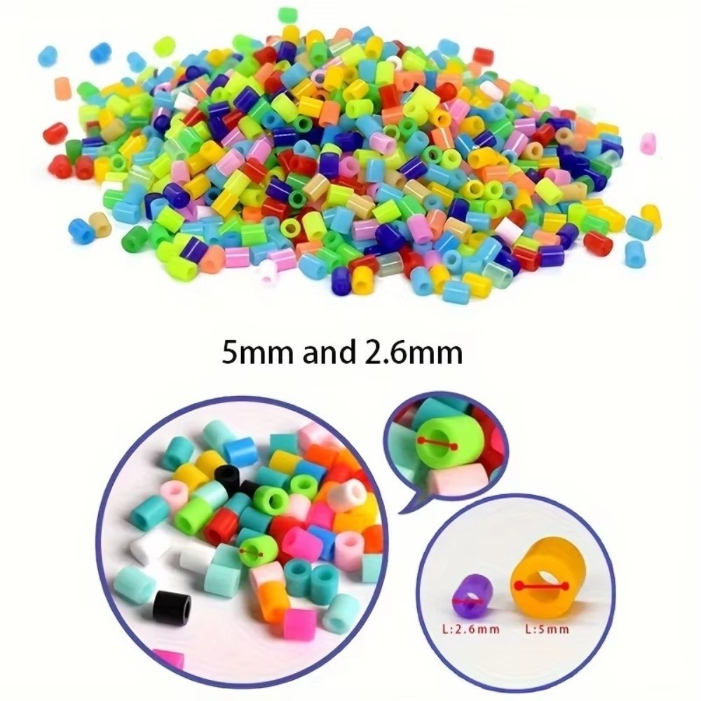 CAST Perler Hama Hạt Bộ, Bộ 24 màu 2.6mm, xếp hình thủ công sáng tạo