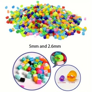 Bộ hạt MARBLEM Perler Hama, Trang trí thủ công Hộp hạt Hama 2.6mm, Sáng tạo 24 màu Đậu nhỏ cao cấp DIY Làm câu đố Bộ dụng cụ hạt nóng chảy Câu đố giáo dục