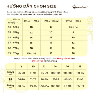 SWANLAKE | Quần Áo Dài Phom Rộng Vải Lụa Gấm Cao Cấp Bản Lưng Nẹp Trước Sau Thun Thoải Mái Q13366