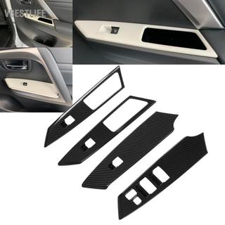 VBESTLIFE Cửa Tay Bảng Viền Cửa Sổ Công Tắc Nắp 4 Thay Thế Cho Mitsubishi Pajero/Montero/Shogun Sport 19‑21 Xe Ô Tô
