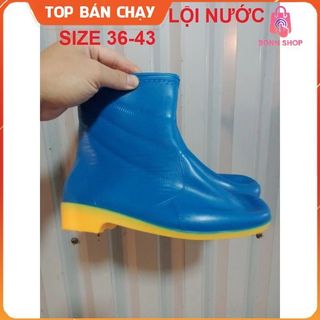 Ủng ngắn làm vườn size 36-43 Trường Thịnh đế vàng, ủng ngắn đi mưa, ủng lao động
