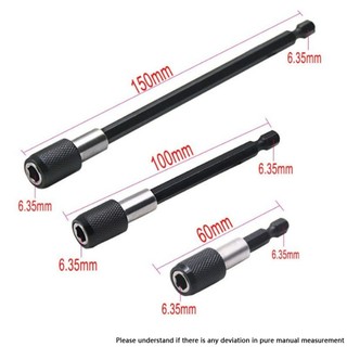 Đầu nối dài lục giác cho máy vặn vít, tự khóa， Đầu Nối Bắn Vít，Thanh Nối Dài，Tự Động ，Bộ 3，Mũi Khoan