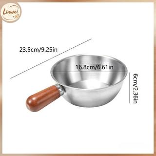 Nồi mì mini inox 304 cao cấp Quảng Châulinwei thích hợp nấu một gói mì trực tiếp trên bếp.