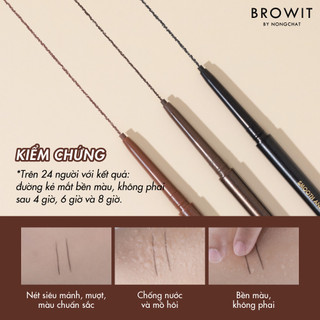 Kẻ Viền Mắt Trong Browit Chống Nước, Chì Kẻ Mắt Dạng Sáp Sắc Nét Smooth And Slim Inner Eyeliner 0.1g